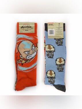 Avatar the Last Airbender Crew Socks Mens Womens Aang Appa Nickelodeon